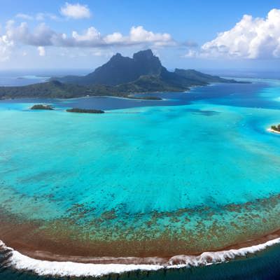 Swim Bora Bora’s luminous lagoons