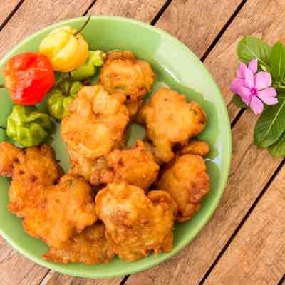 Local street food snacks