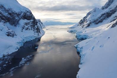 Glittering glaciers, wild nature