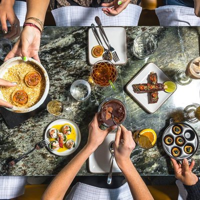 Rooftop cocktails and skyline bites