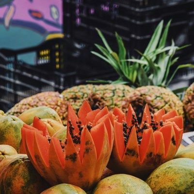 Fresh tropical fruits