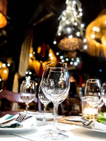 Fine dining on luxury ships